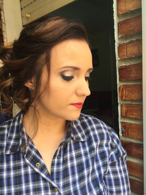 Mi prueba de peinado y maquillaje!! - 4