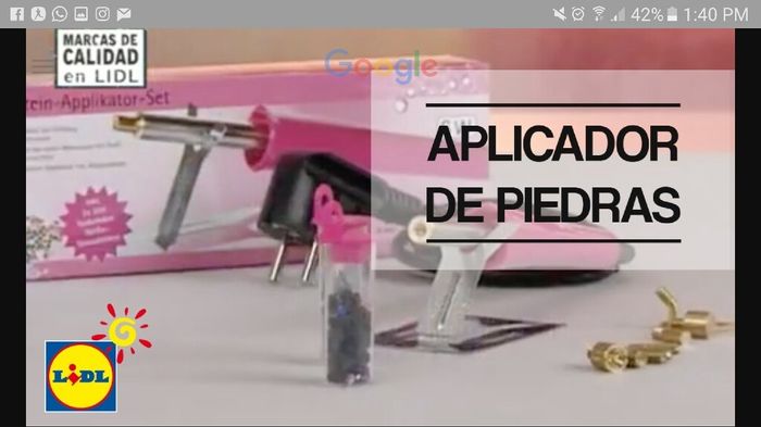 Aplicador de piedras - 1