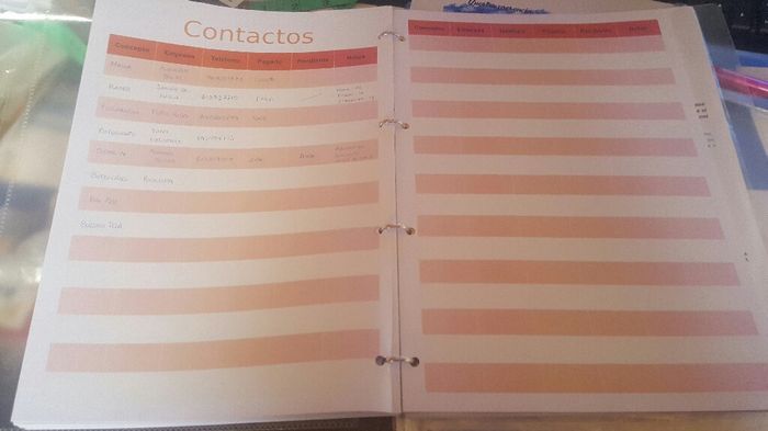 Agenda de boda - 10