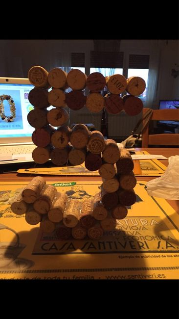Letras para la barra libre, hechas con corchos de vino!!! - 1