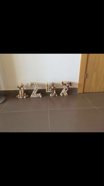 Letras para la barra libre, hechas con corchos de vino!!! - 2