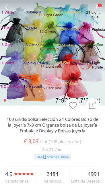 Bolsitas de organza - 1