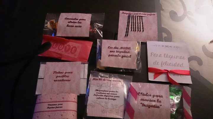 kit de supervivencia para el dia de la boda estar perfecta