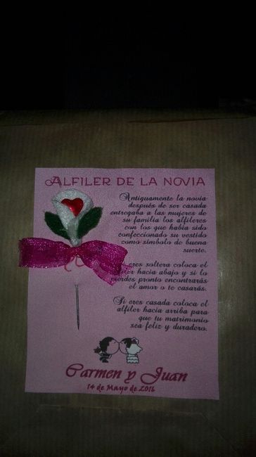 Como entregar los alfileres?? - 1