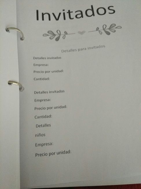  La agenda de nuestra boda - 1
