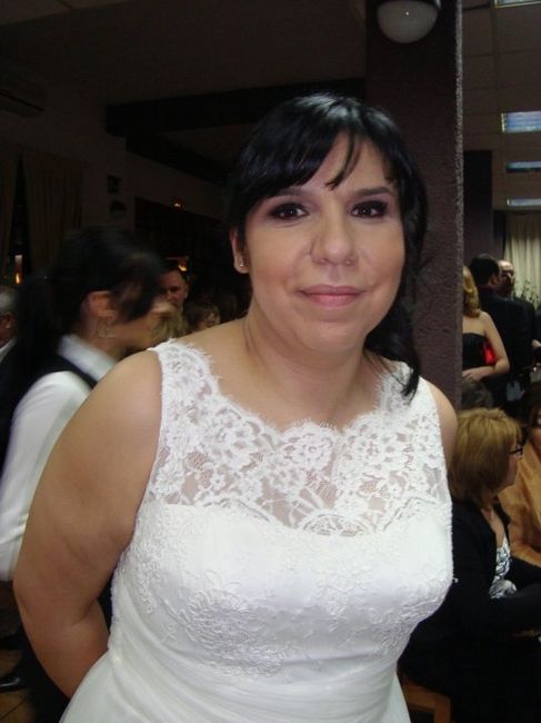 primer plano de la novia, yo