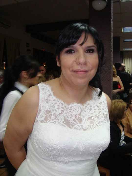primer plano de la novia, yo