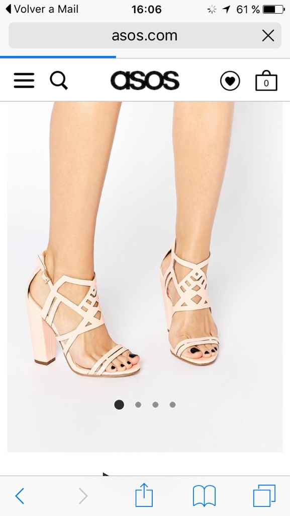 Sandalias boda nude o rosa palo bilbao - 1