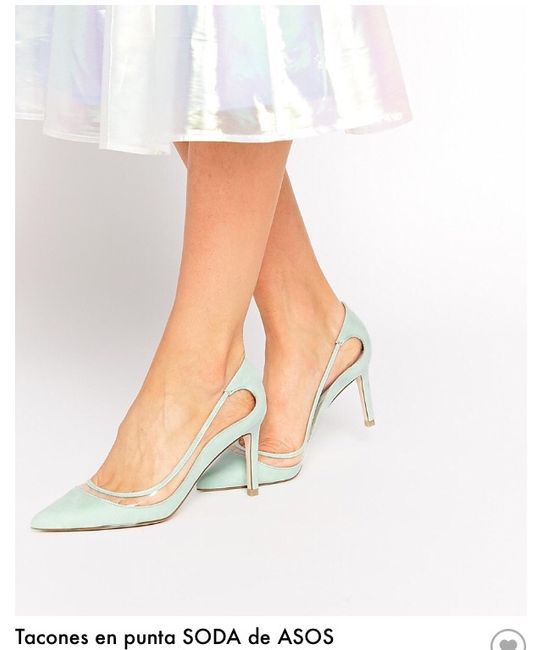 Zapatos y ramo verde mint - 1