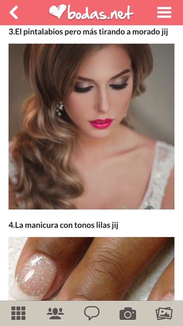 Uñas fucsias y maquillaje - 1