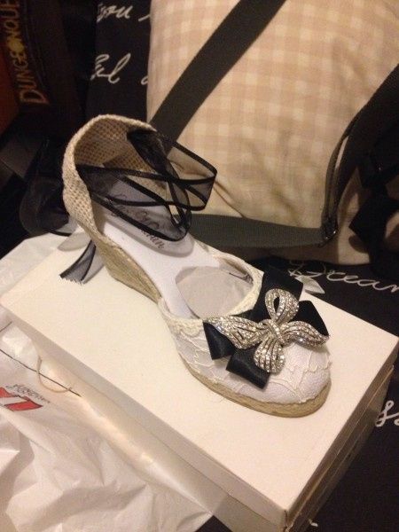 Mis alpargatas de novia!!! Preciosas