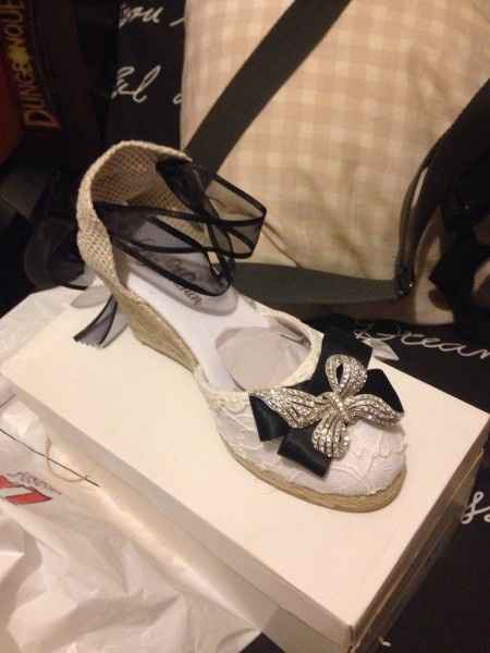 Mis alpargatas de novia!!! Preciosas
