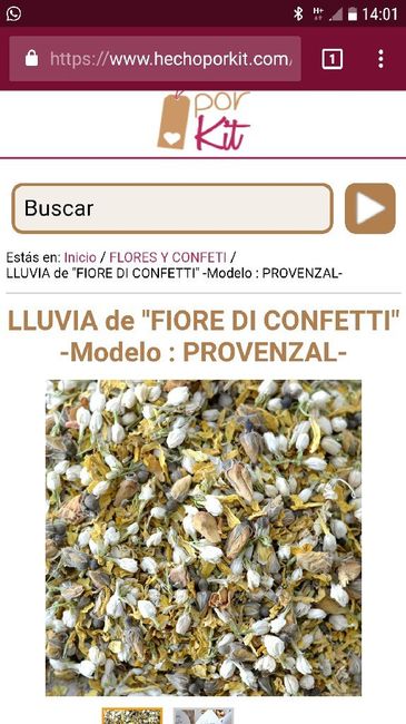 Flores  en vez de arroz - 1