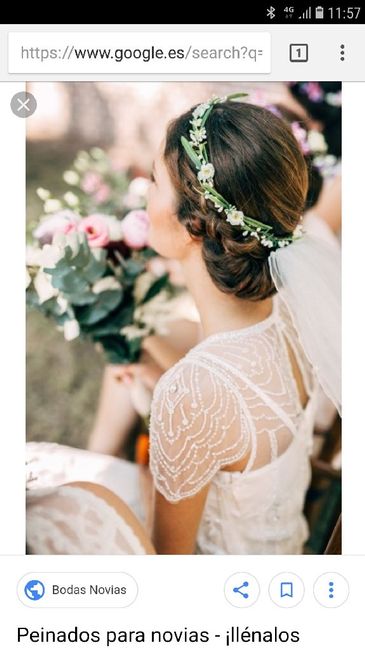 Peinado con corona de flores - 2