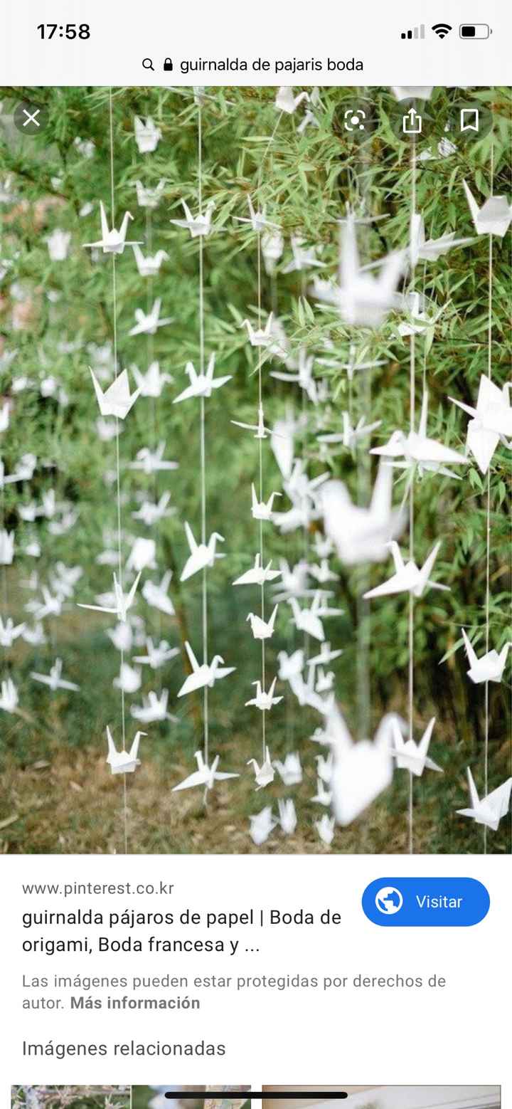 Guirnalda de pajaritos de papel - 1