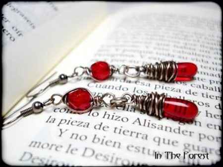 Pendientes rojos - 1
