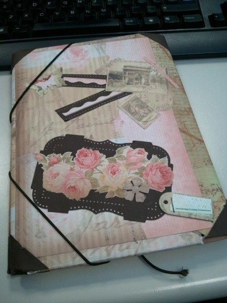 Tutorial forrar libro en scrapbooking - 2