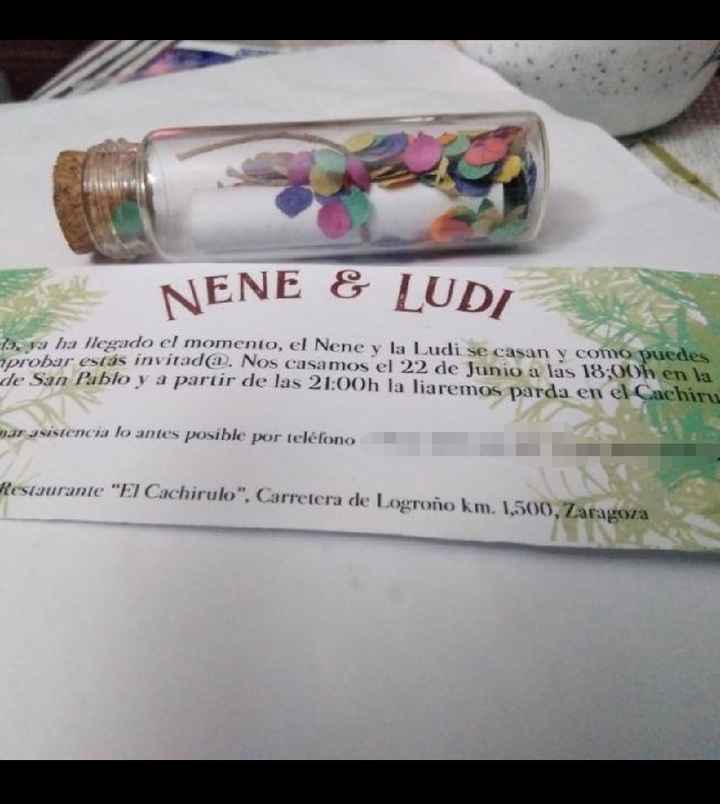 Entusiasmada con mis invitaciones 😍 - 1
