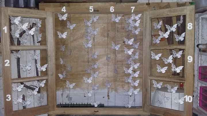 Mariposas para enumerar mesas - 1