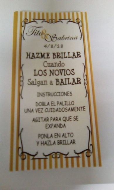 Instrucciones para barritas luminosas - 1
