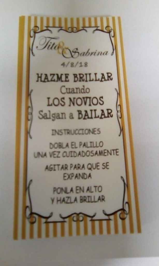 Instrucciones para barritas luminosas - 1