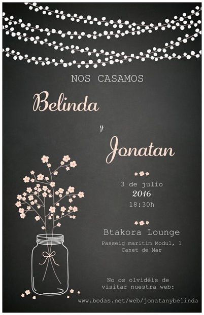 Mis invitaciones...sencillas pero elegantes