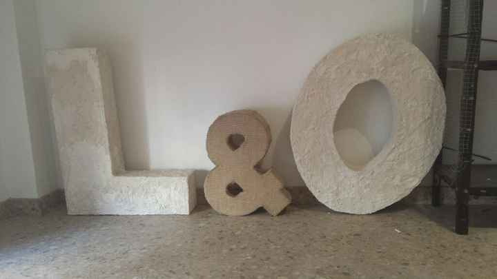 Mis letras diy "rusticas" casi terminadas - 1