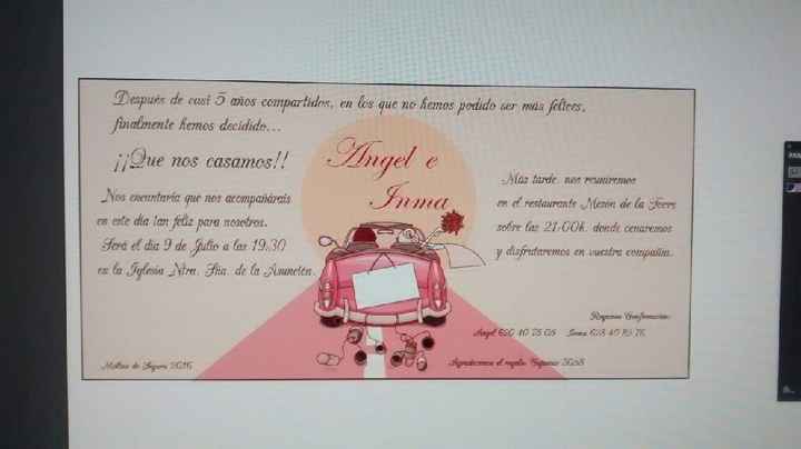 Invitaciones de boda - 1