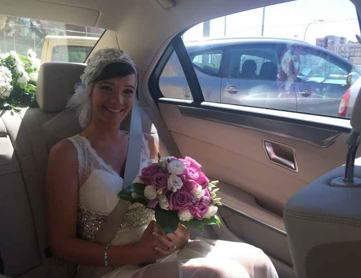 De camino en el coche