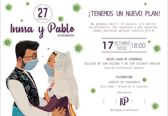 Bodas aplazadas, cómo vais a avisar a los invitados. - 2