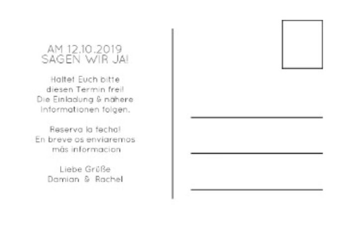 Save the date y mesa de novios - 2