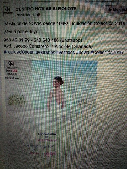 Liquidación vestidos de novia en granada - 1