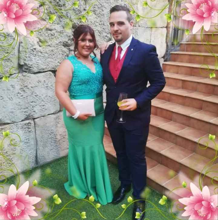 Mi pareja y yo en la boda de mi prima ^^