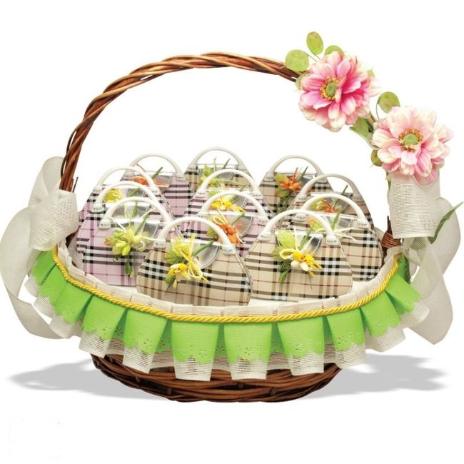 Cesta de set de cosmetica 