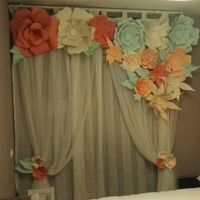 Letras gigantes y flores de papel - 2