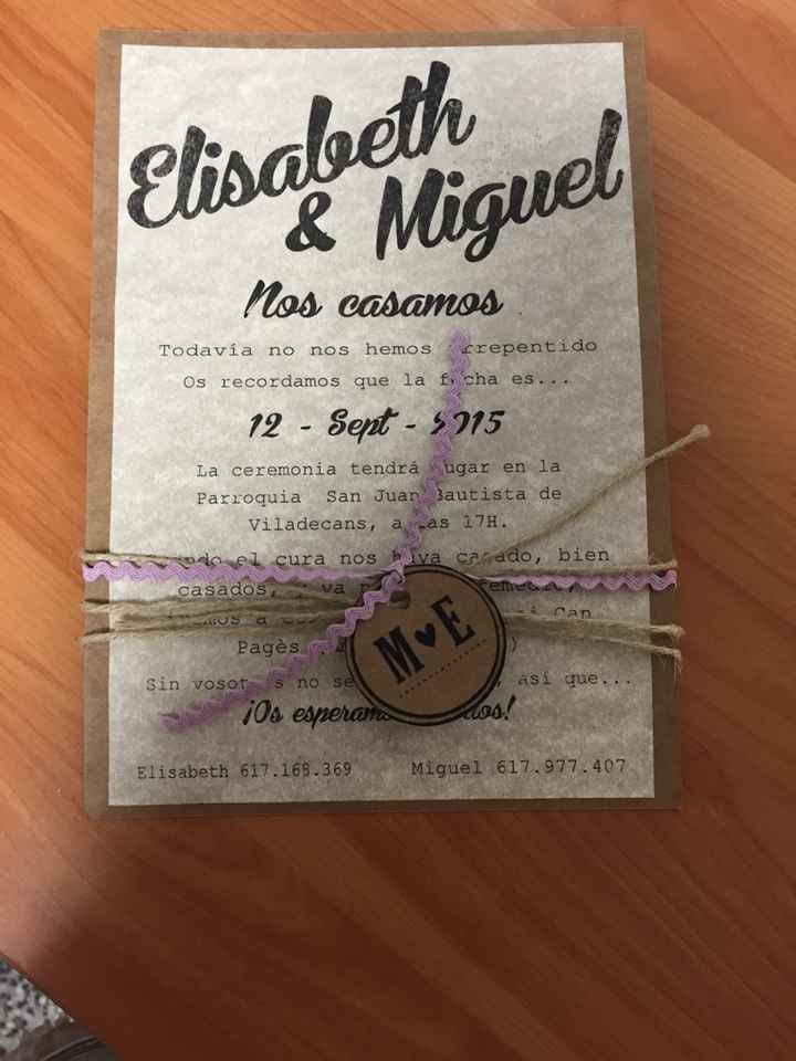 Me enseñais vuestras invitaciones? - 1