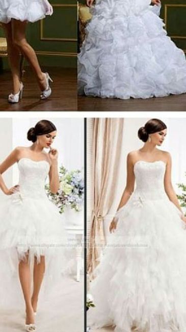 Vestido de novia desmontable - 1