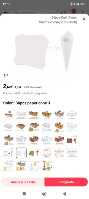 Conos de pétalos 3