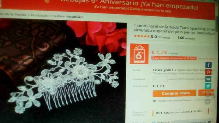 Peineta de aliexpress - 1