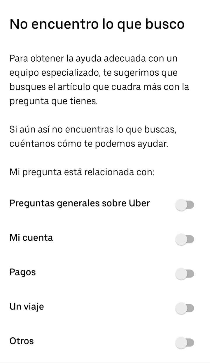 Uber para llegar - 1