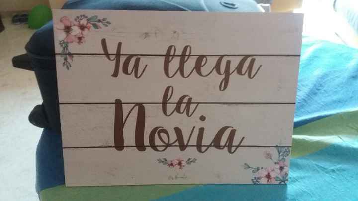 Cartel!aquí viene la novia.. - 1