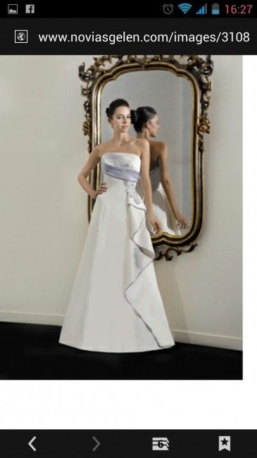 Vestido con detalles en morado - 1