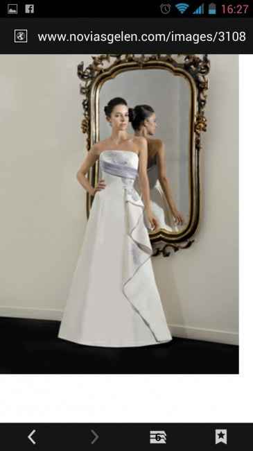 Vestido con detalles en morado - 1