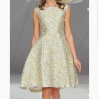 Vestido Dorado y Beis invitada - 2