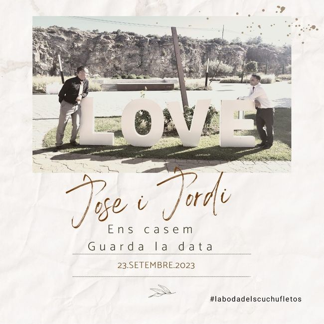 Tiempo enviar save the date - 1
