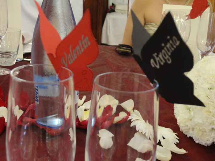 Mis mariposas a juego con nuestras invitaciones