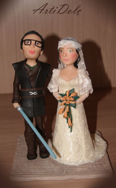 novios de la tarta star wars