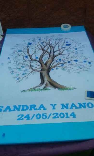 Árbol de huellas despues de la boda - 1