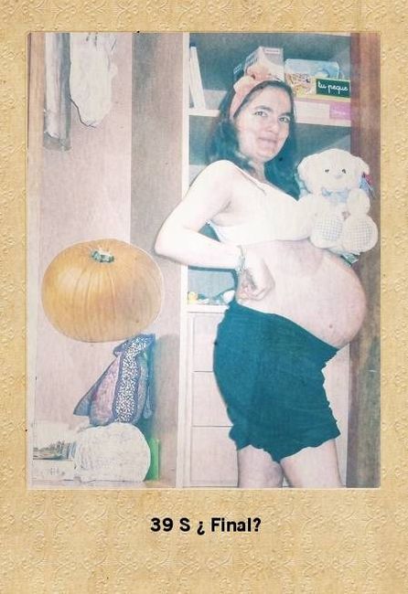 Barriga-calabaza gigante 39semanas