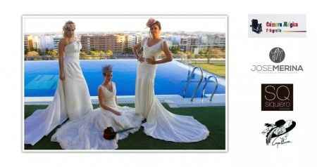 Vestido de novia sencillo y ligero - 1